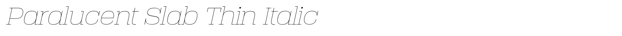 Paralucent Slab Thin Italic image